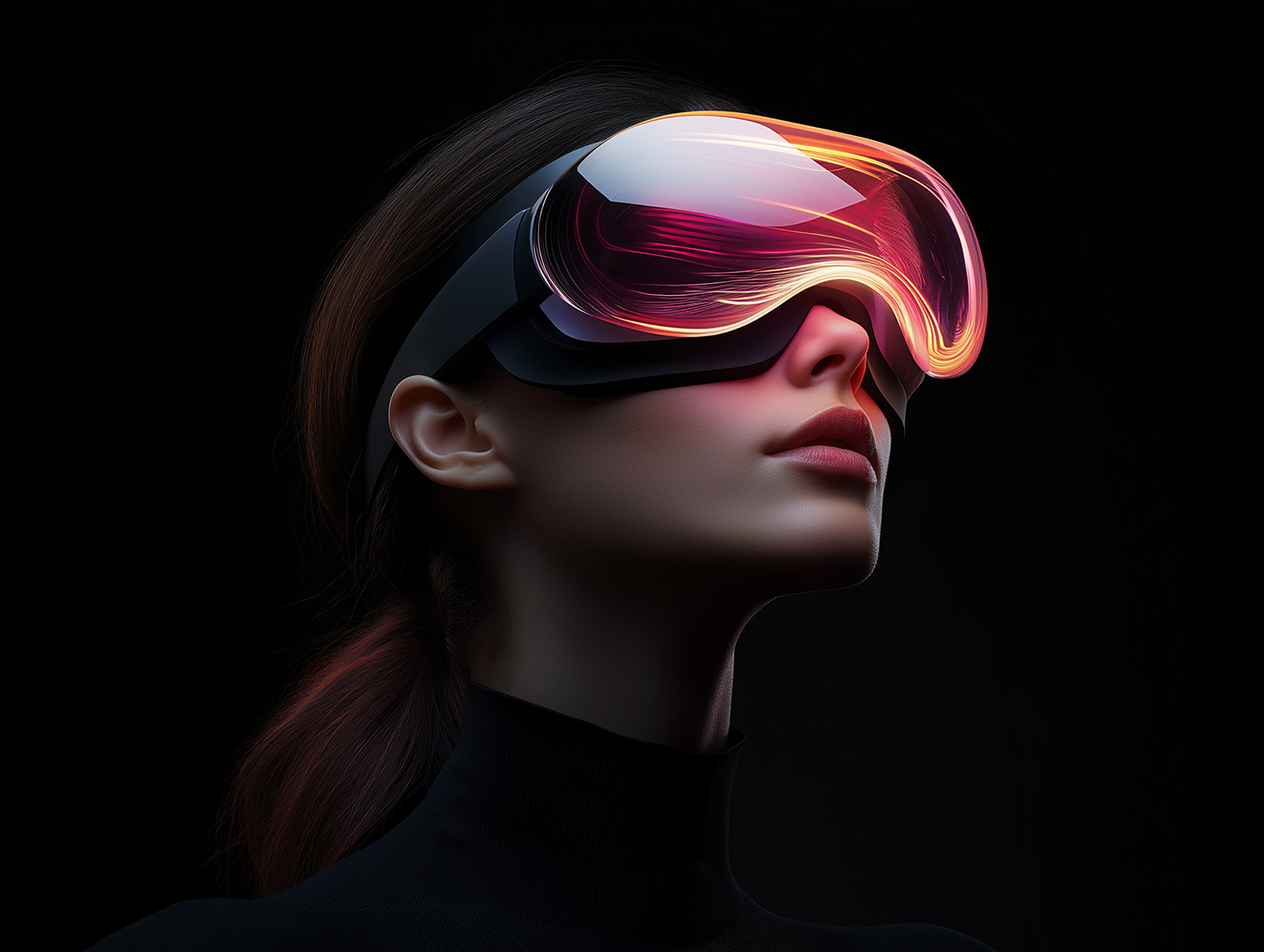 Front Apple Vision Pro Image - TechVR X Webflow Template